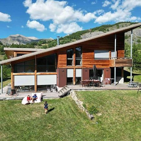Chalet D'Architecte Avec Vue Panoramique Allos Bagian luar foto
