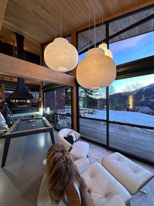 Chalet D'Architecte Avec Vue Panoramique Allos Bagian luar foto