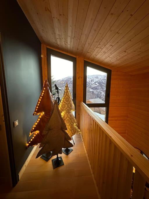 Chalet D'Architecte Avec Vue Panoramique Allos Bagian luar foto