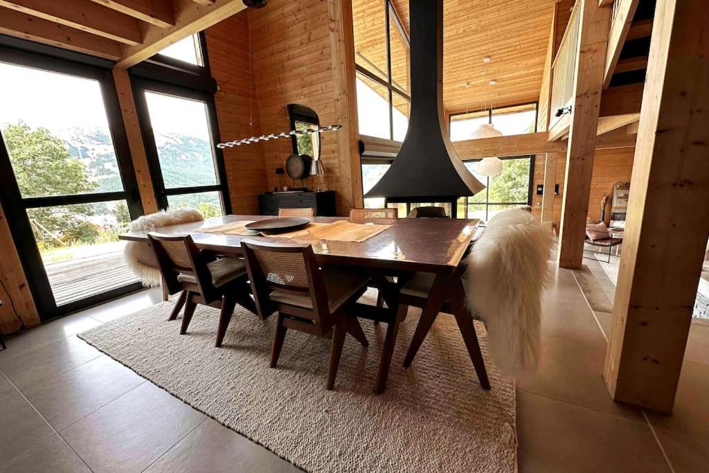 Chalet D'Architecte Avec Vue Panoramique Allos Bagian luar foto