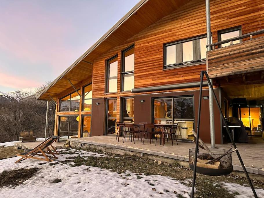 Chalet D'Architecte Avec Vue Panoramique Allos Bagian luar foto