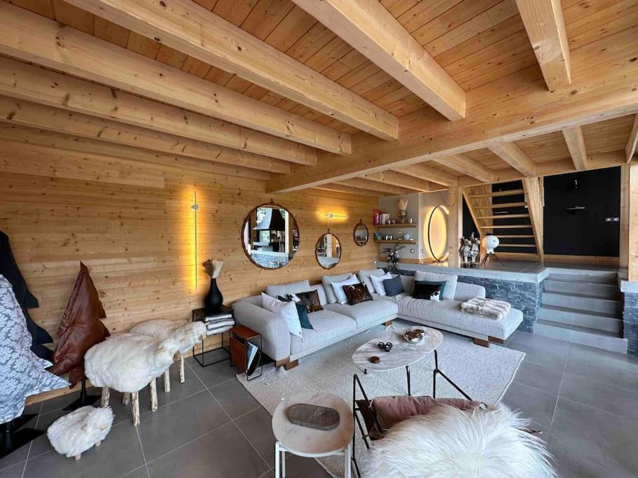Chalet D'Architecte Avec Vue Panoramique Allos Bagian luar foto