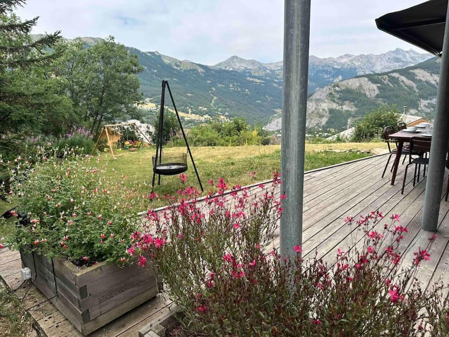 Chalet D'Architecte Avec Vue Panoramique Allos Bagian luar foto