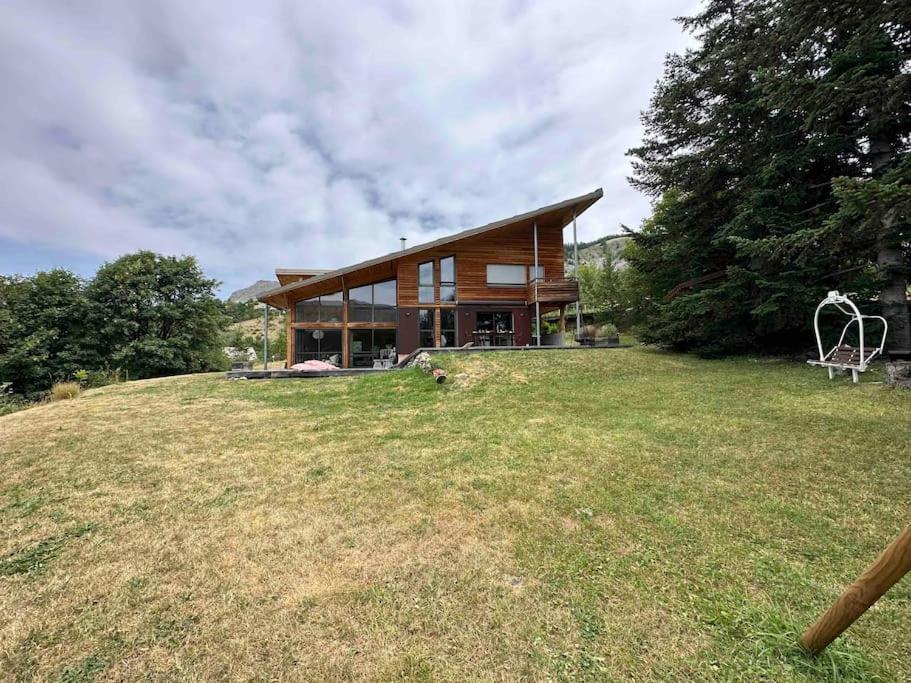 Chalet D'Architecte Avec Vue Panoramique Allos Bagian luar foto
