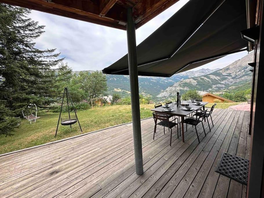 Chalet D'Architecte Avec Vue Panoramique Allos Bagian luar foto
