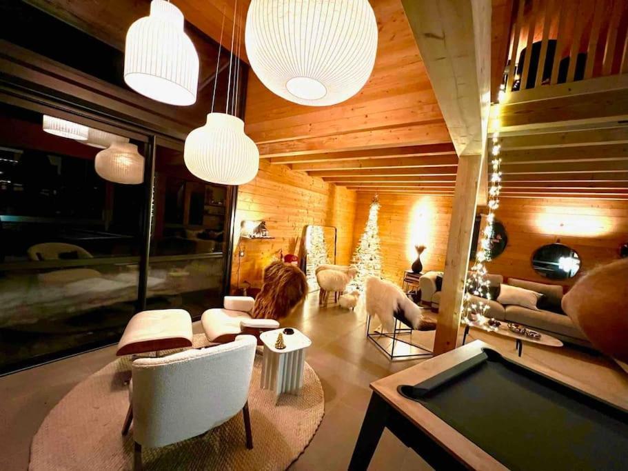 Chalet D'Architecte Avec Vue Panoramique Allos Bagian luar foto