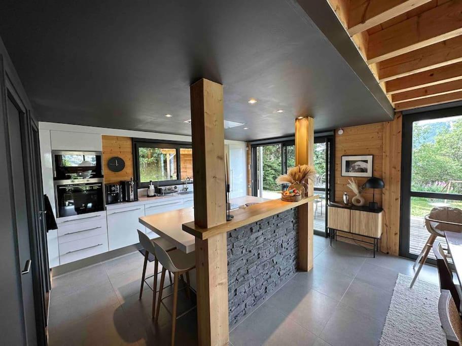Chalet D'Architecte Avec Vue Panoramique Allos Bagian luar foto