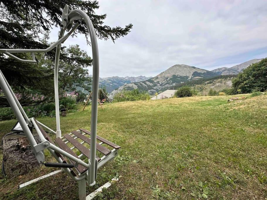 Chalet D'Architecte Avec Vue Panoramique Allos Bagian luar foto