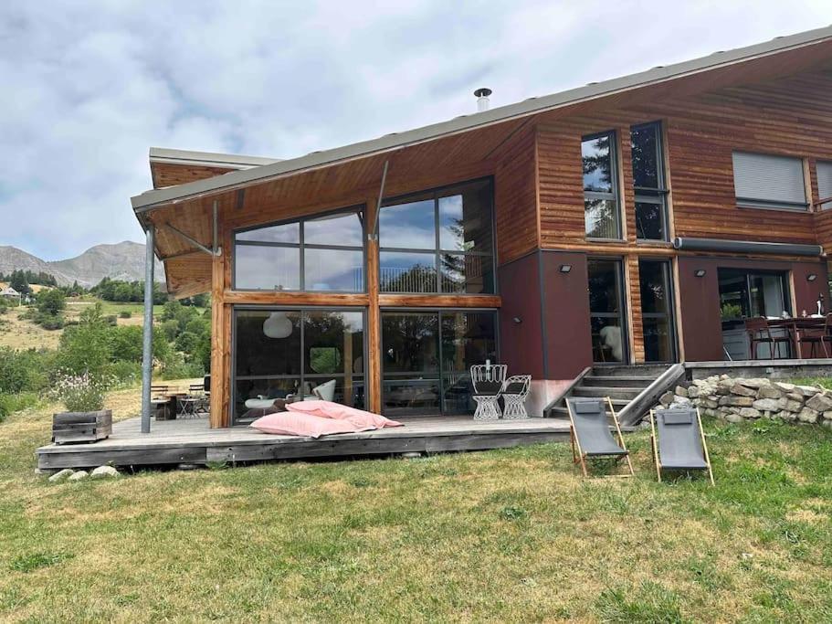Chalet D'Architecte Avec Vue Panoramique Allos Bagian luar foto