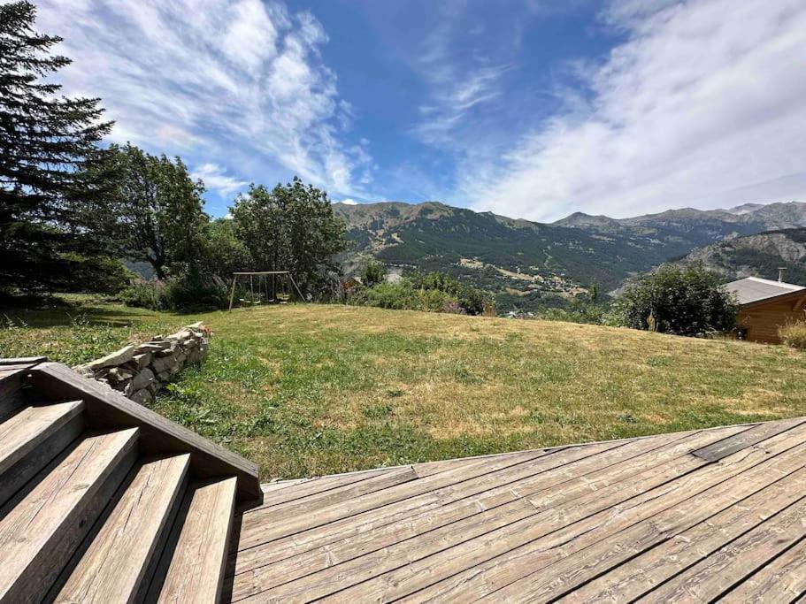 Chalet D'Architecte Avec Vue Panoramique Allos Bagian luar foto