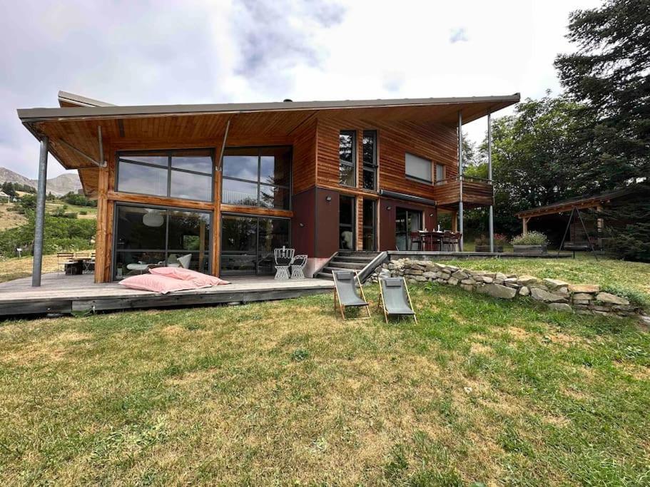 Chalet D'Architecte Avec Vue Panoramique Allos Bagian luar foto