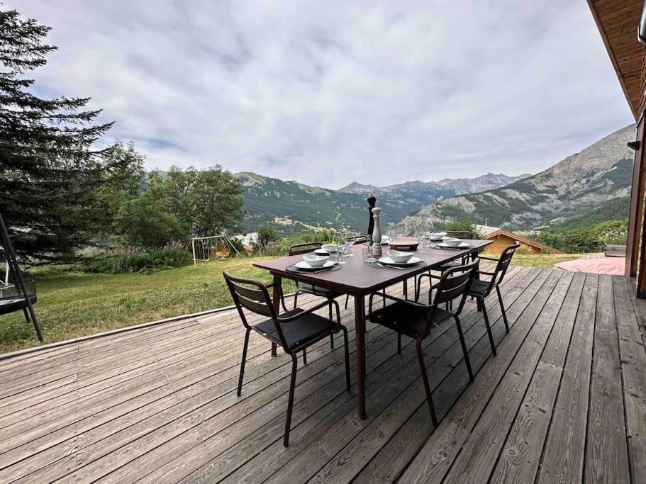 Chalet D'Architecte Avec Vue Panoramique Allos Bagian luar foto