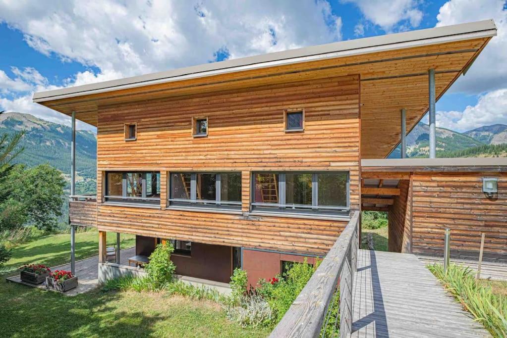 Chalet D'Architecte Avec Vue Panoramique Allos Bagian luar foto