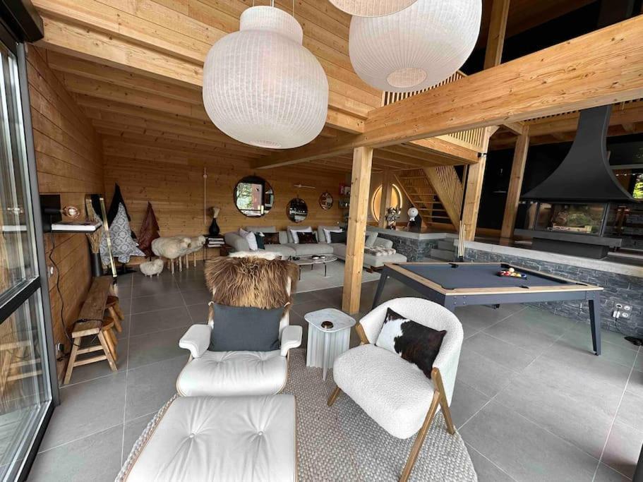 Chalet D'Architecte Avec Vue Panoramique Allos Bagian luar foto